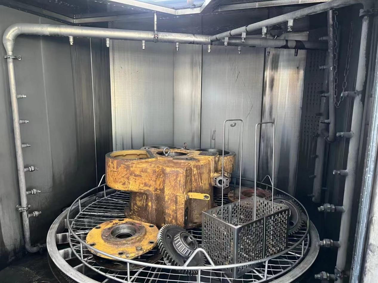 How the Adjustable Rotary Spray cleaning machine Works